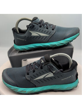 Altra Superior 5 Running Shoes Womens Size 7.5 Navy Blue Trail Gym Gorpcore